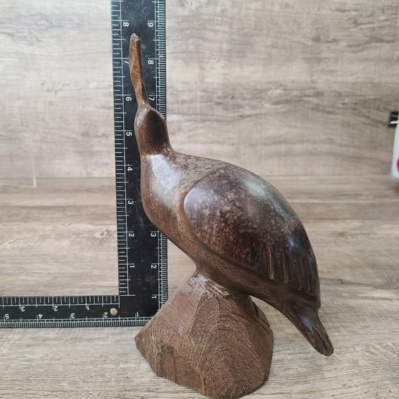 Pair (2) Solid Wood Quail Carving Ironwood Bird Figure Statue Sculpture 8.5 " - Picture 13 of 15